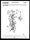 TRANSMISSION PARTS Diagram and Parts List for SM115PXD1  Frigidaire Washer