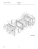 DOOR Diagram and Parts List for EW30ES65GSA  Electrolux Range