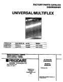 COVER Diagram and Parts List for MDB421RFR3  Frigidaire Dishwasher