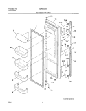 REFRIGERATOR DOOR Diagram and Parts List for GLRS237ZAB0  Frigidaire Refrigerator
