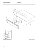 CONTROL PANEL Diagram and Parts List for E30EW75EPS4  Electrolux Wall Oven