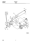 P16M0019 MOTOR, BLOWER Diagram and Parts List for FDE336CFS2  Frigidaire Dryer