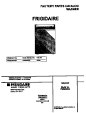 COVER Diagram and Parts List for FWSB55RGS0  Frigidaire Washer
