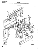 BACKGUARD Diagram and Parts List for FEF389CFBH  Frigidaire Range