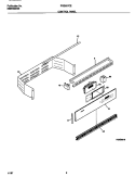 CONTROL PANEL Diagram and Parts List for FGB557CEBE  Frigidaire Wall Oven