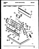 CONSOLE AND CONTROL PARTS Diagram and Parts List for DGILL3  Frigidaire Dryer