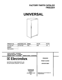 COVER Diagram and Parts List for CFU14F1AW1  Uni Freezer