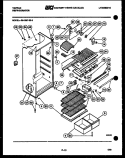 CABINET PARTS Diagram and Parts List for 95-1587-00-03  Tappan Refrigerator