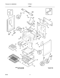 BODY Diagram and Parts List for FGF382HBD  Frigidaire Range