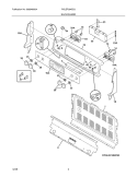 BACKGUARD Diagram and Parts List for PGLEF384ES3  Frigidaire Range