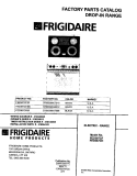 COVER Diagram and Parts List for FED387CFBF  Frigidaire Wall Oven