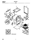 BODY Diagram and Parts List for MEF316WFSA  Frigidaire Range