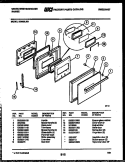 DOOR PARTS Diagram and Parts List for KB663LM1  Frigidaire Wall Oven