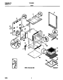 BODY Diagram and Parts List for TEF322SCWA  Tappan Range
