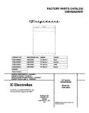 COVER Diagram and Parts List for FDB125RHD3  Frigidaire Dishwasher