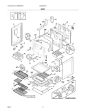 BODY Diagram and Parts List for LGEF3033KQD  Frigidaire Range