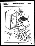 SHELVES AND SUPPORTS Diagram and Parts List for FPZ17TFL2  Frigidaire Refrigerator
