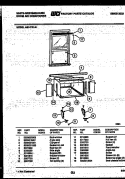 CABINET AND INSTALLATION PARTS Diagram and Parts List for AS147R1A1  Frigidaire Air Conditioner