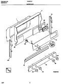 BACKGUARD Diagram and Parts List for TGF367CFTA  Tappan Range