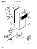 COOLING SYSTEM Diagram and Parts List for F44P18CCD0  Frigidaire Refrigerator