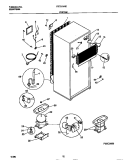 SYSTEM Diagram and Parts List for FRT21NNCW1  Frigidaire Refrigerator