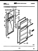 DOOR PARTS Diagram and Parts List for RT15F4WU2B  Gibson Refrigerator