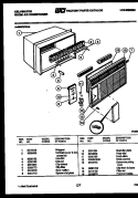 CABINET PARTS Diagram and Parts List for M422F2SA  Kelvinator Air Conditioner