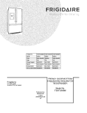 COVER Diagram and Parts List for FGHF2369MP0  Frigidaire Refrigerator