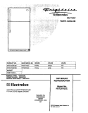 COVER Diagram and Parts List for FRT21FG3CW0  Frigidaire Refrigerator