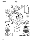 BODY Diagram and Parts List for TGF357BCWC  Tappan Range