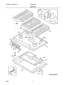 Part Location Diagram of 5304533580 Frigidaire COVER