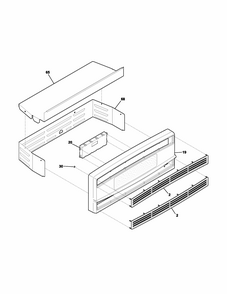 Controls Diagram and Parts List for 79030179400  Kenmore Wall Oven
