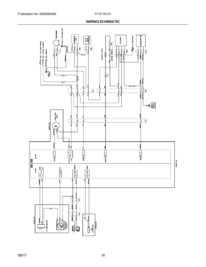 06 - WIRING SCHEMATIC Diagram and Parts List for FFHT1514TB1  Frigidaire Refrigerator