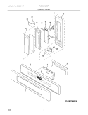 CONTROL PANEL Diagram and Parts List for PLEB30M9ECF  Frigidaire Microwave Oven Combo
