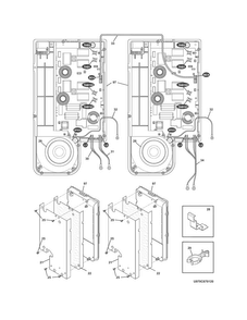 Burner Diagram and Parts List for CGIF3061NFB  Frigidaire Range