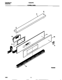 CONTROL PANEL Diagram and Parts List for FEB386WECA  Frigidaire Wall Oven