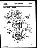 MOTOR AND LAMP ASSEMBLY Diagram and Parts List for MVH1190P  Frigidaire Microwave