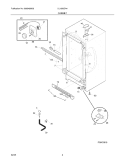 CABINET Diagram and Parts List for UL1293CA4  Electrolux Freezer