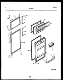 DOOR PARTS Diagram and Parts List for RT15F5YX4B  Gibson Refrigerator