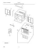 RECOMMENDED SPART PARTS Diagram and Parts List for FAX050P7A7  Frigidaire Air Conditioner