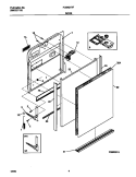 DOOR Diagram and Parts List for FDB421RFR5  Frigidaire Dishwasher