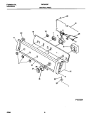 CONTROL PANEL Diagram and Parts List for FWS545RFS0  Frigidaire Washer