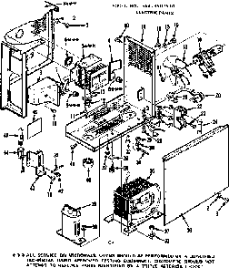 Electric Parts Diagram and Parts List for 5649907910  Kenmore Microwave