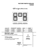 COVER Diagram and Parts List for GLGC36S8AQA  Frigidaire Cooktop