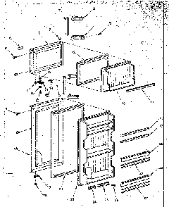 Door Parts Diagram and Parts List for 5648660291  Kenmore Refrigerator