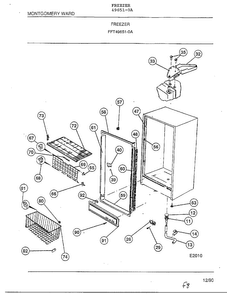 Part Location Diagram of 8037973 Frigidaire Drop front