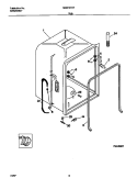 TUB Diagram and Parts List for MDB121RFM2  Frigidaire Dishwasher