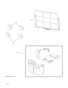 Recommended Spare Parts Diagram and Parts List for CAD504DWD6  Frigidaire Dehumidifier