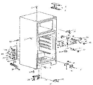 Part Location Diagram of 300019 Maytag Freezer temperature control knob