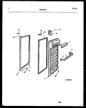 DOOR PARTS Diagram and Parts List for FSK190JN1D  Kelvinator Refrigerator